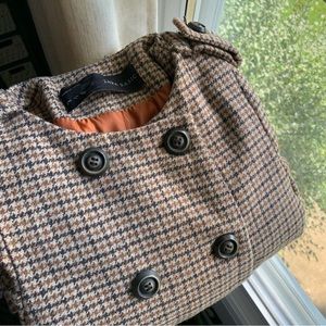 ZARA TWEED PEA COAT
